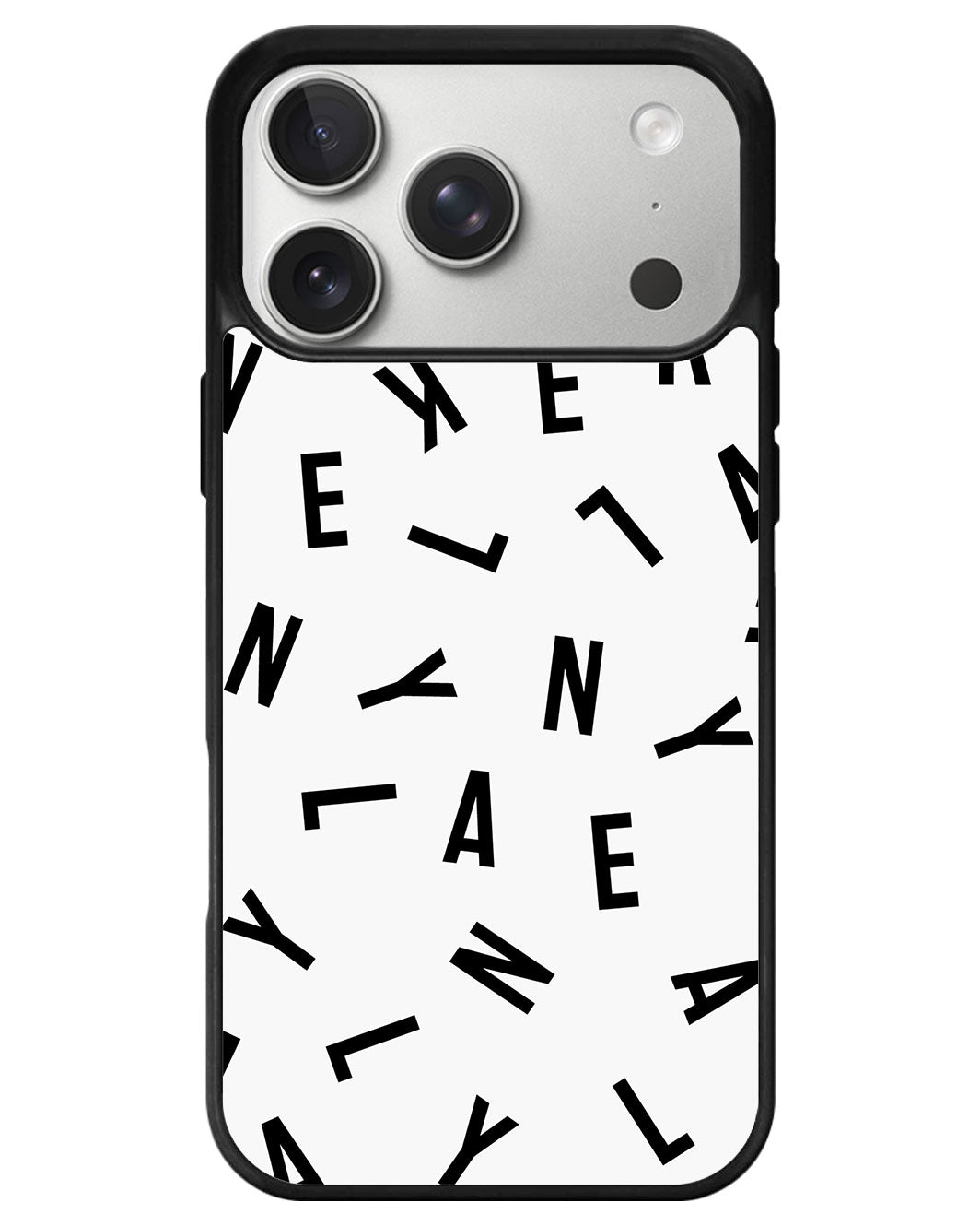 iPhone Avant-Gloss Grip Case - CUSTOM MONOGRAM 1.0 Noir