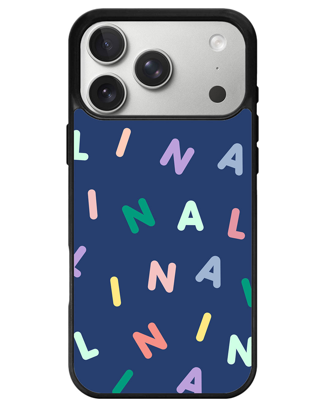 iPhone Avant-Gloss Grip Case - CUSTOM MONOGRAM 2.0 Rainbow