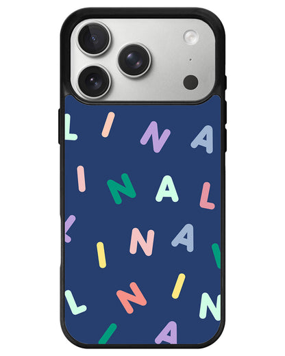 iPhone Avant-Gloss Grip Case - CUSTOM MONOGRAM 2.0 Rainbow