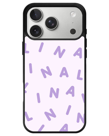 iPhone Avant-Gloss Grip Case - CUSTOM MONOGRAM 2.0 Lilac