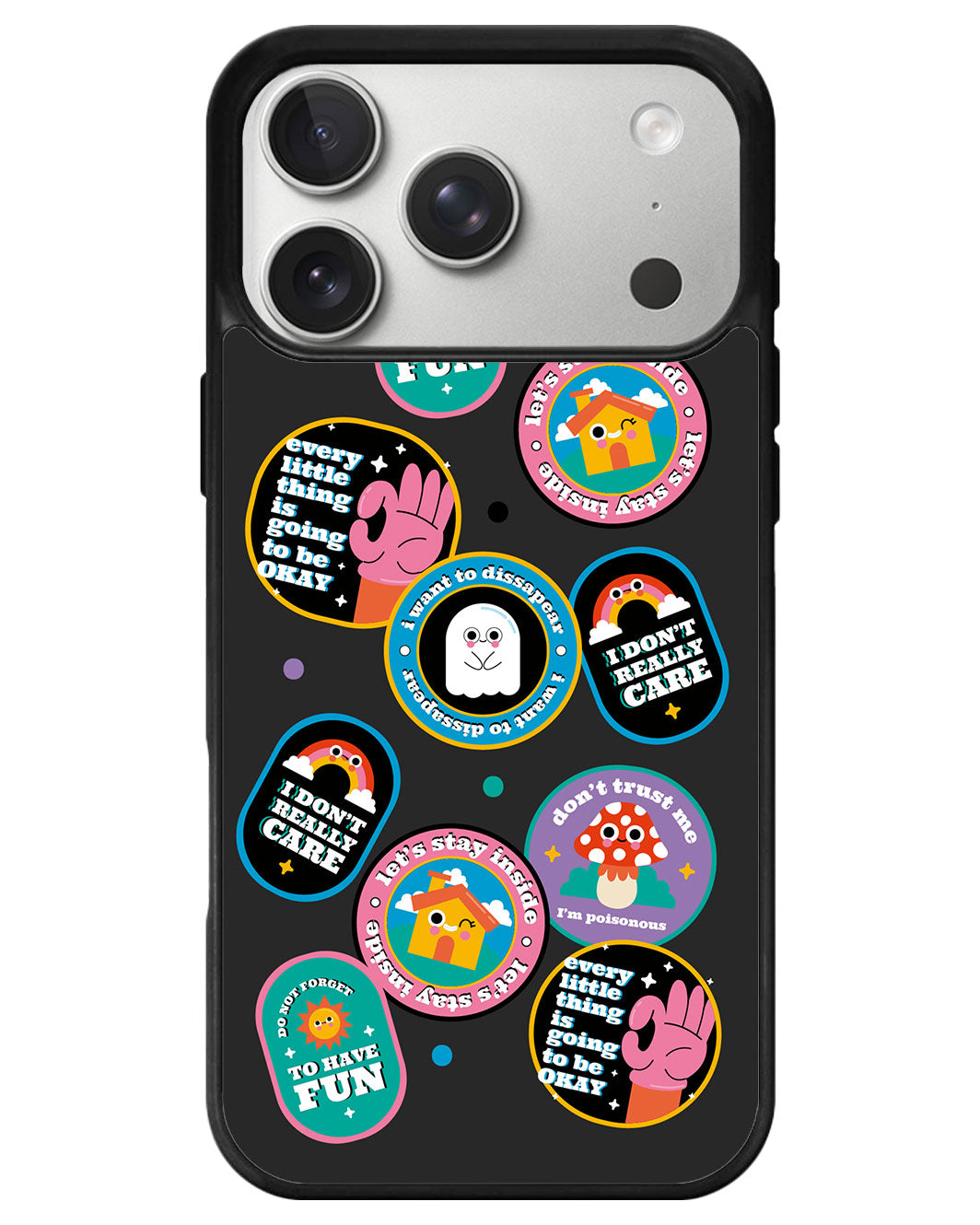 iPhone Avant-Gloss Grip Case - Monster Sticker Pack
