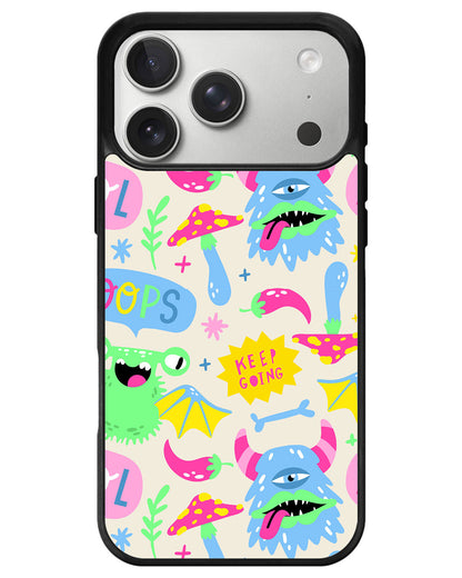 iPhone Avant-Gloss Grip Case - Monster Say Keep Going