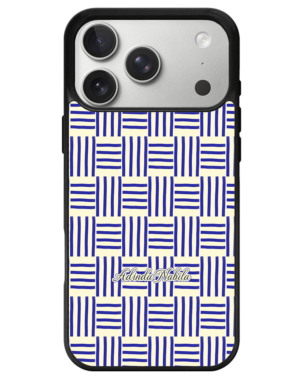 iPhone Avant-Gloss Grip Case - Naval Checkered