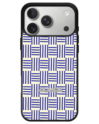 iPhone Avant-Gloss Grip Case - Naval Checkered