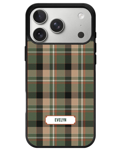iPhone Avant-Gloss Grip Case - Peppermint Tartan