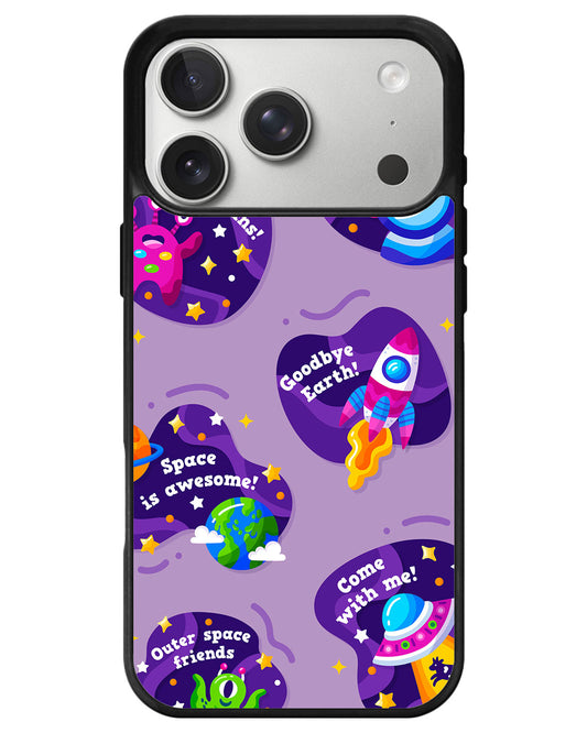 iPhone Avant-Gloss Grip Case - Space Traveller
