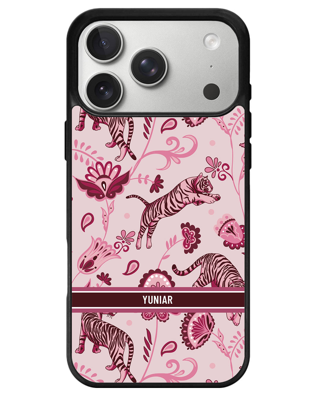 iPhone Avant-Gloss Grip Case - Tiger & Floral 2.0
