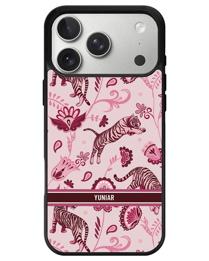 iPhone Avant-Gloss Grip Case - Tiger & Floral 2.0