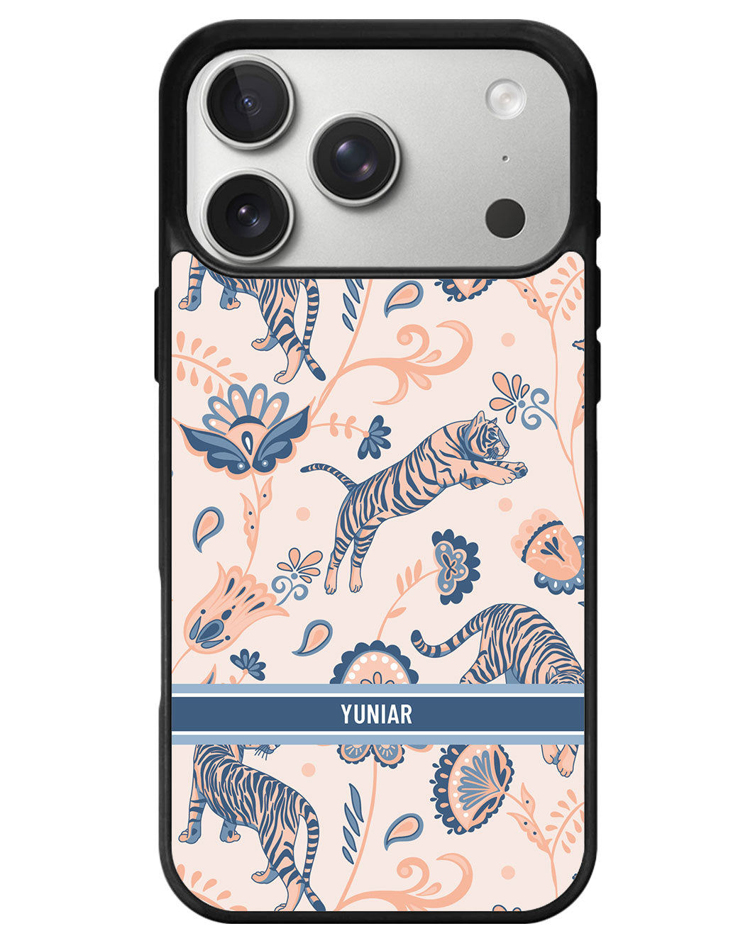iPhone Avant-Gloss Grip Case - Tiger & Floral 5.0