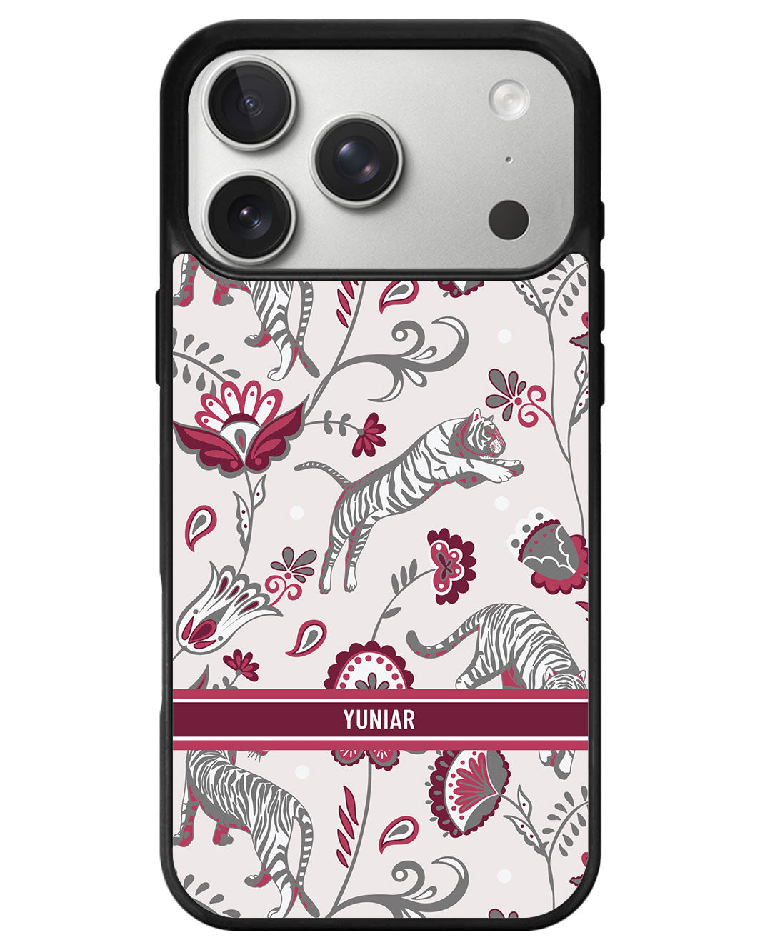 iPhone Avant-Gloss Grip Case - Tiger & Floral 6.0