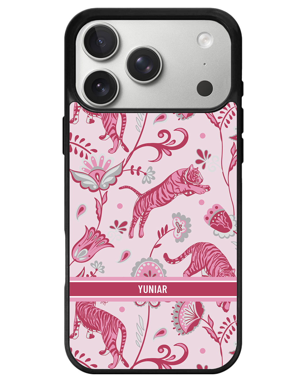 iPhone Avant-Gloss Grip Case - Tiger & Floral 7.0