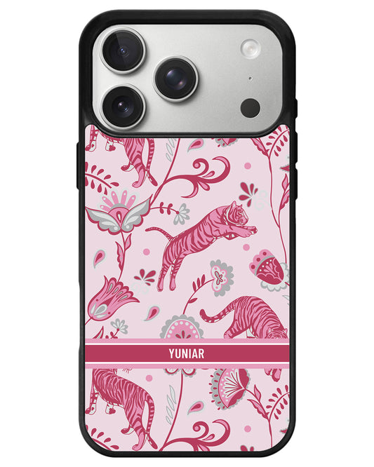iPhone Avant-Gloss Grip Case - Tiger & Floral 7.0