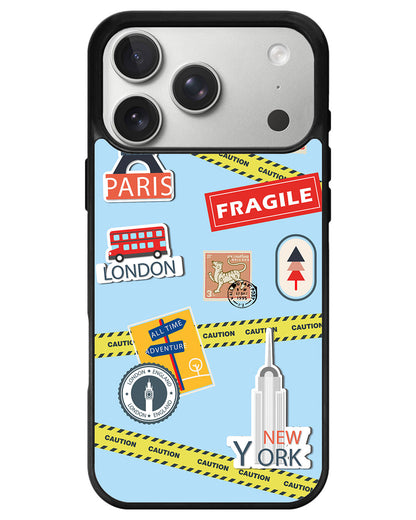 iPhone Avant-Gloss Grip Case - Travel Sticker