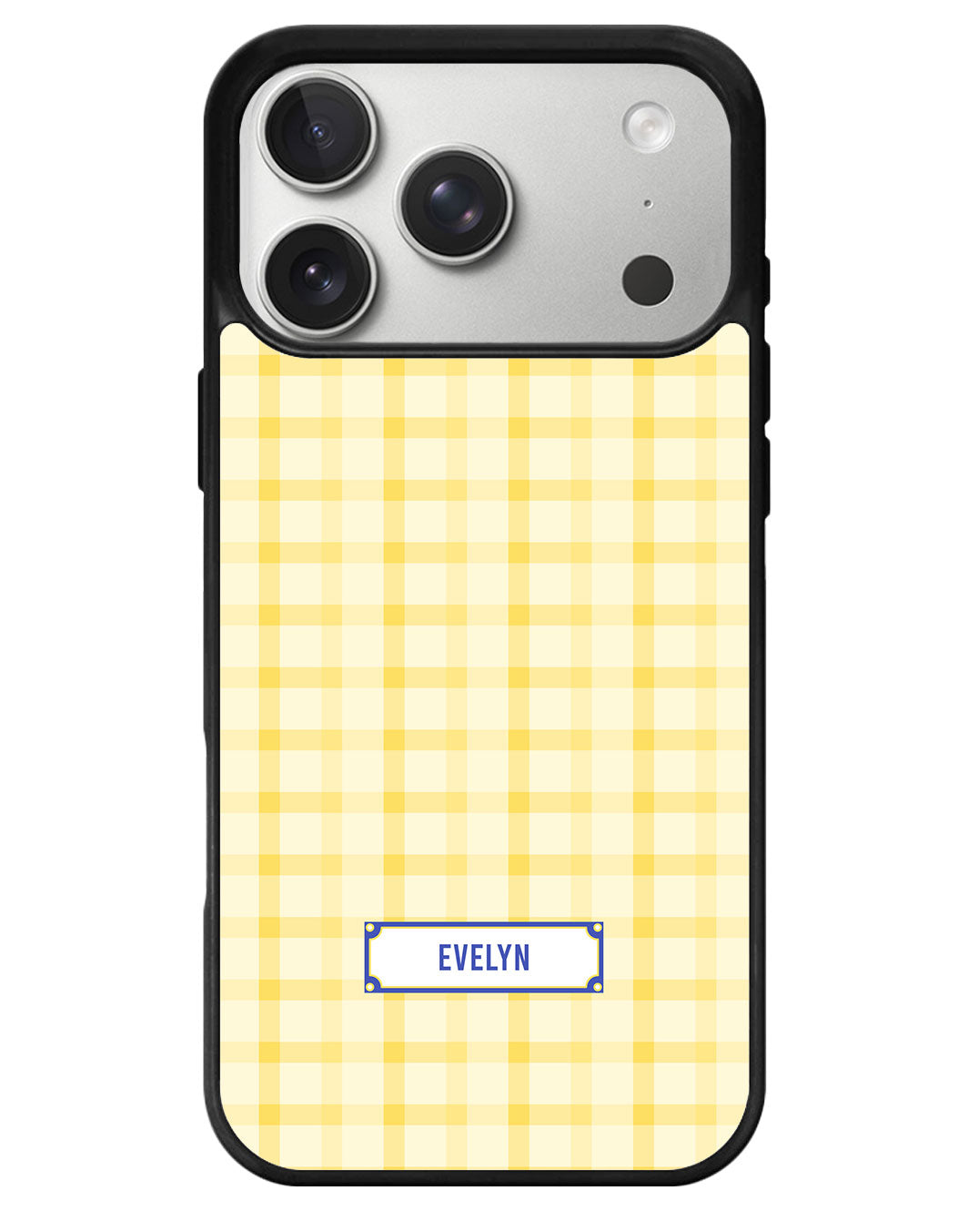iPhone Avant-Gloss Grip Case - Yellow Tartan