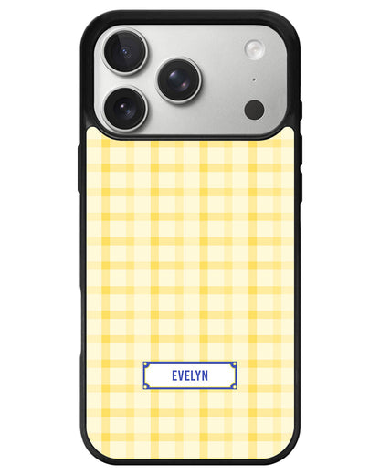iPhone Avant-Gloss Grip Case - Yellow Tartan
