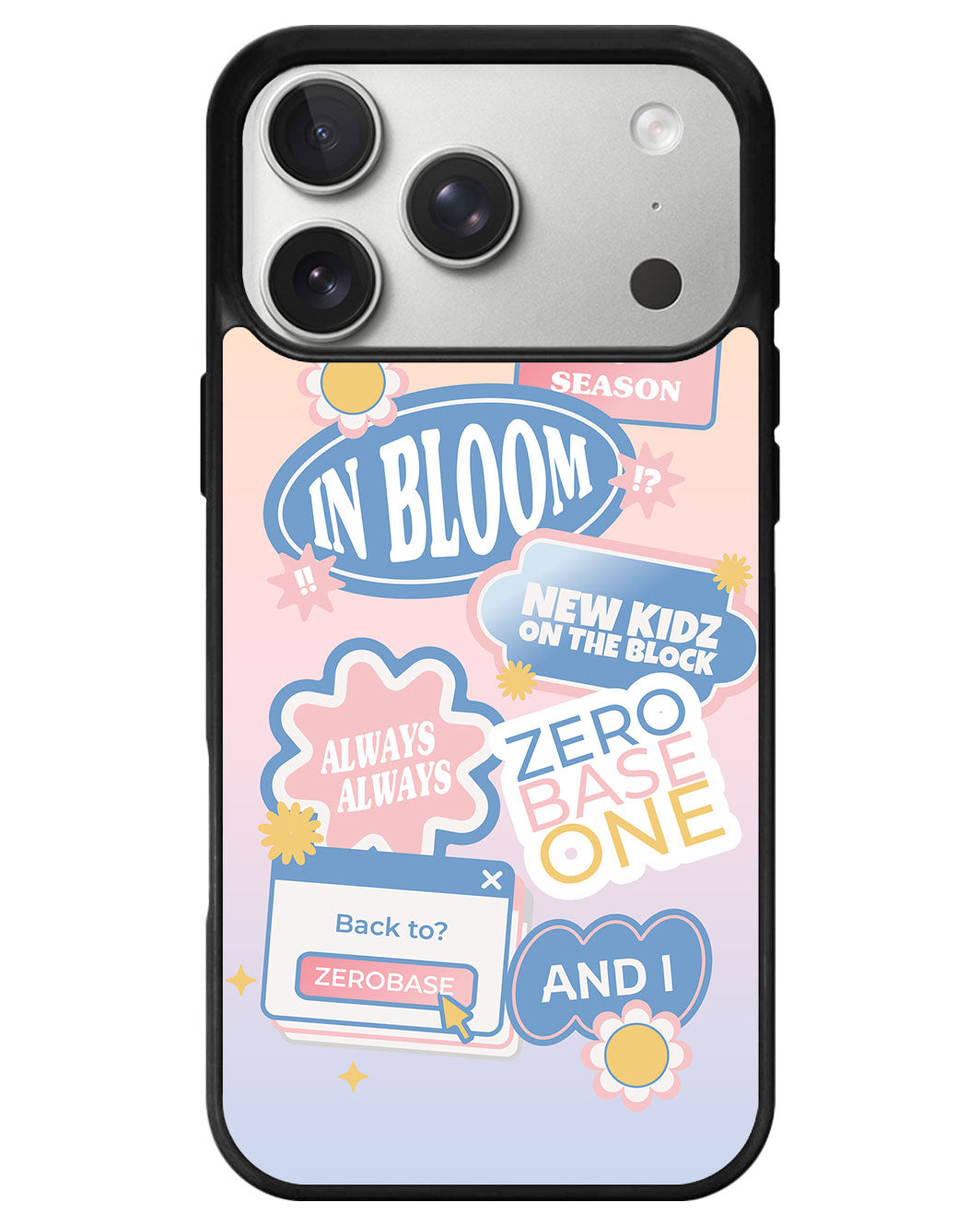 iPhone Avant-Gloss Grip Case - Zerobaseone Song Sticker Pack