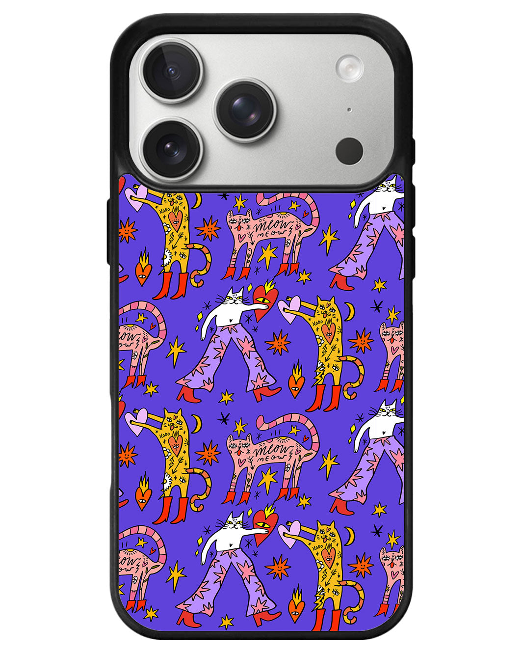 iPhone Avant-Gloss Grip Case - Violet Meow