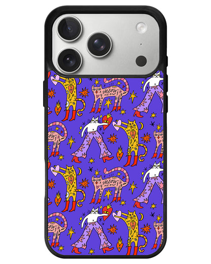 iPhone Avant-Gloss Grip Case - Violet Meow