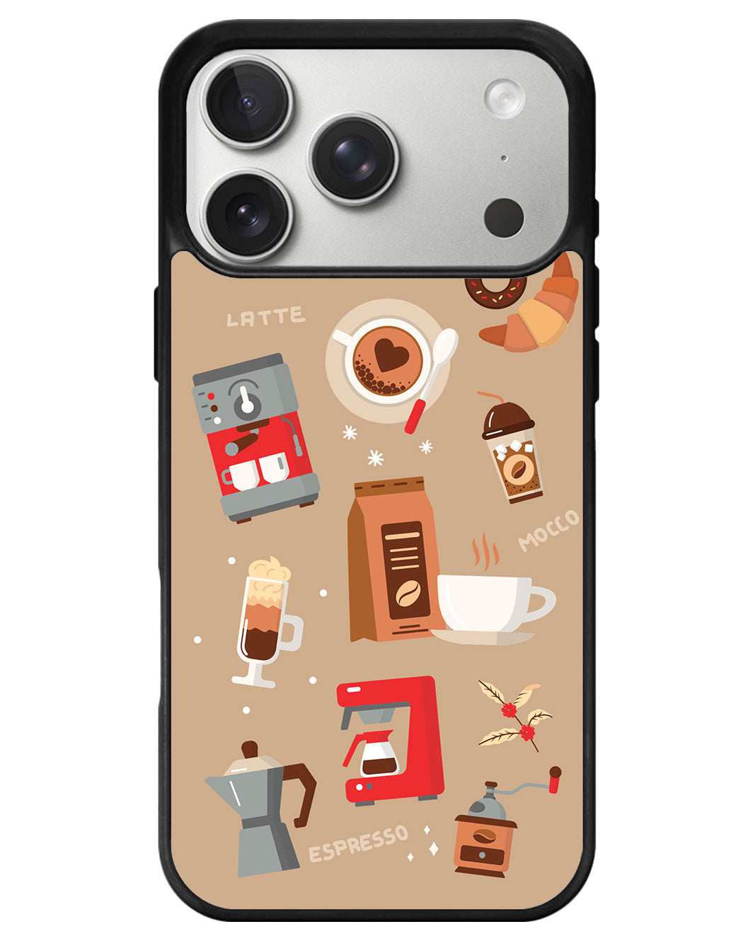 iPhone Avant-Gloss Grip Case - Barista