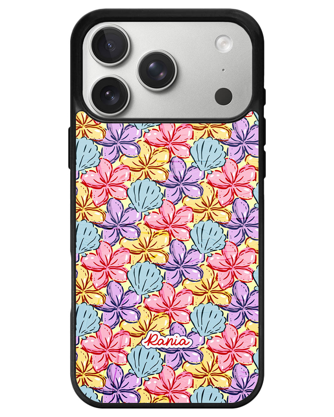 iPhone Avant-Gloss Grip Case - Beach Flowers