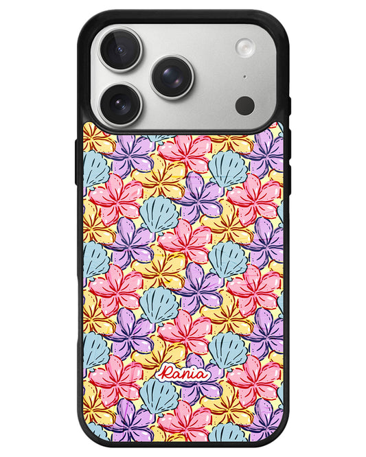 iPhone Avant-Gloss Grip Case - Beach Flowers