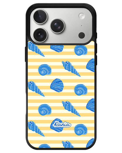 iPhone Avant-Gloss Grip Case - Blue Sea Shells