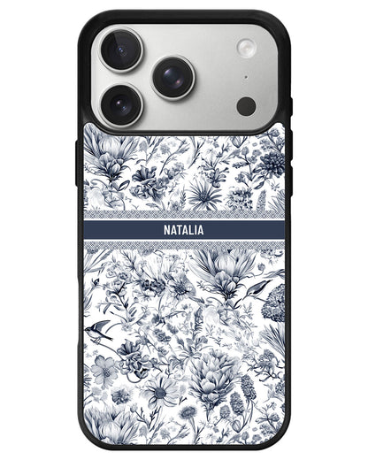 iPhone Avant-Gloss Grip Case - Toile du Juoy Botanica