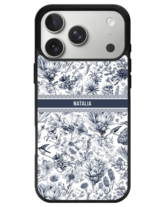 iPhone Avant-Gloss Grip Case - Toile du Juoy Botanica