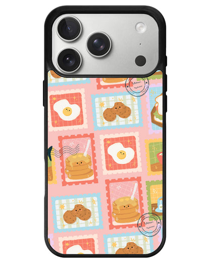 iPhone Avant-Gloss Grip Case - Breakfast Menu Stamps