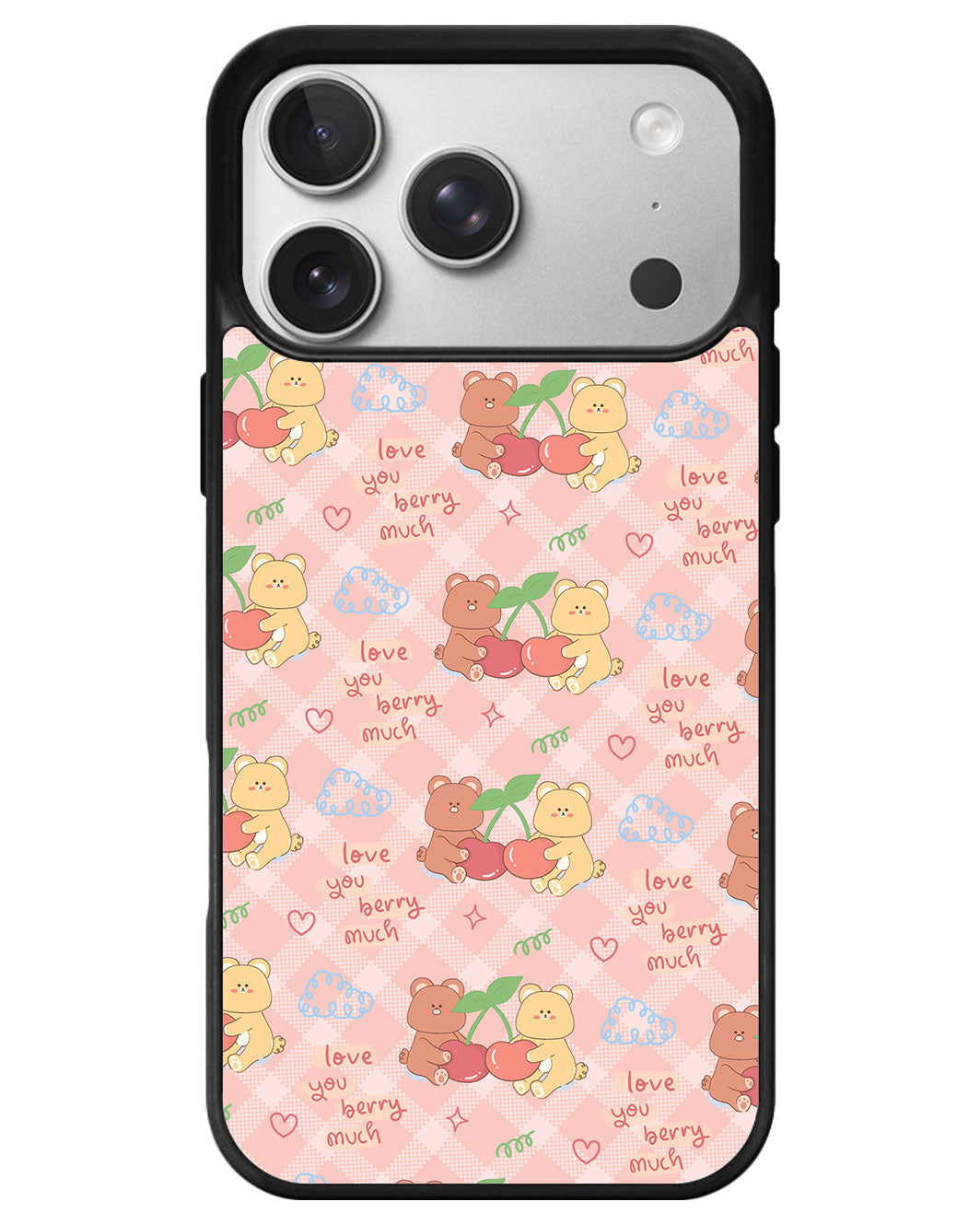 iPhone Avant-Gloss Grip Case - Cherry Bear