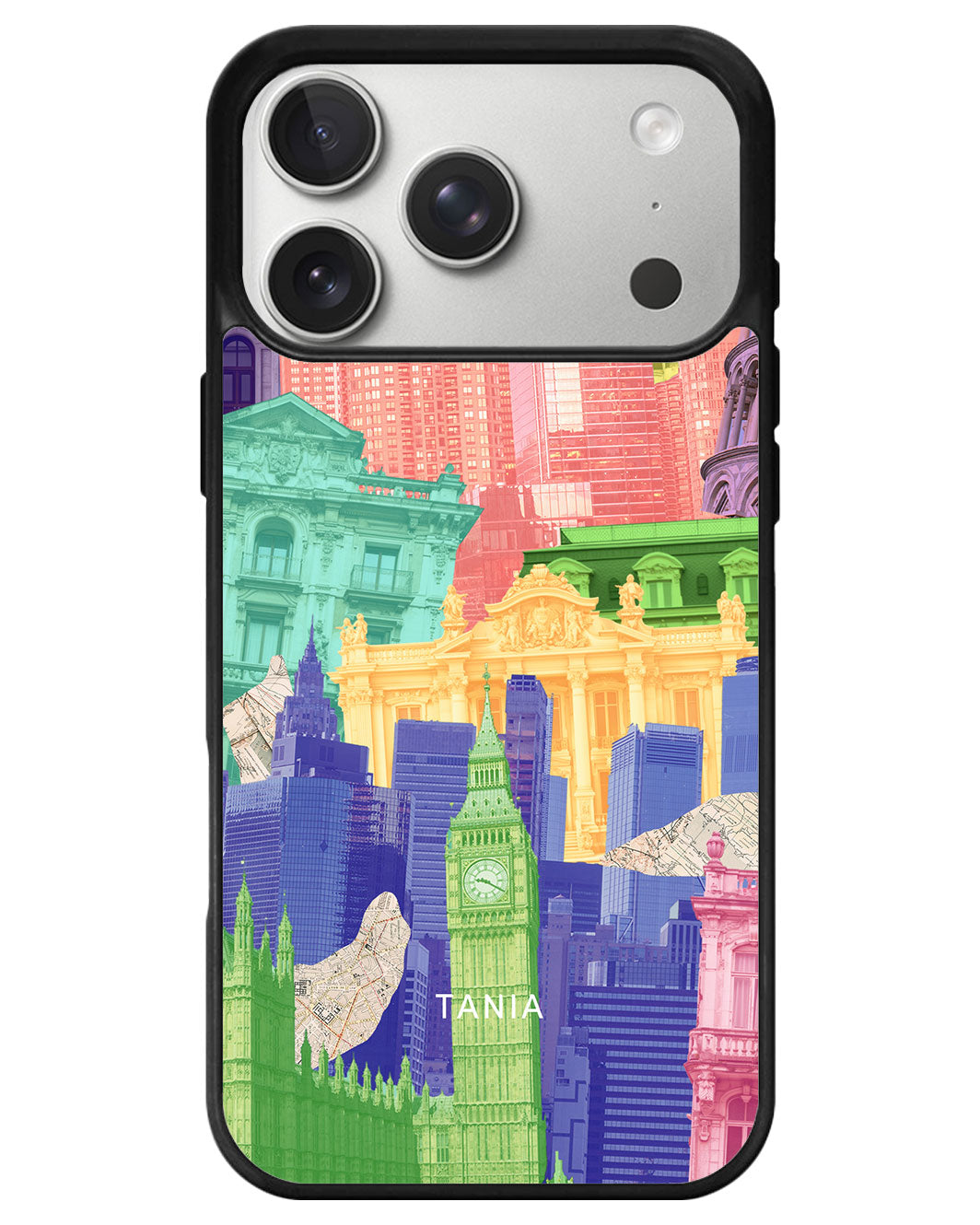 iPhone Avant-Gloss Grip Case - Colourful City