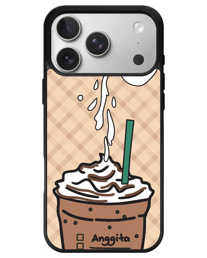 iPhone Avant-Gloss Grip Case - Coffee Frappe