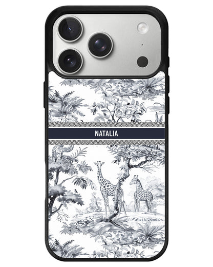 iPhone Avant-Gloss Grip Case - Toile du Juoy Giraffe