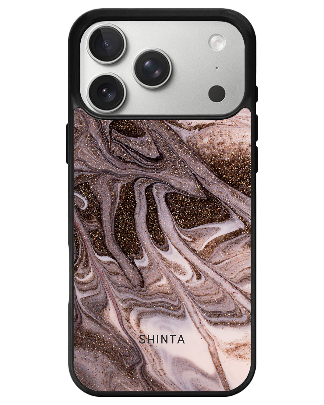 iPhone Avant-Gloss Grip Case - Glittery Bronze