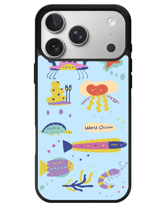 iPhone Avant-Gloss Grip Case - Ocean World