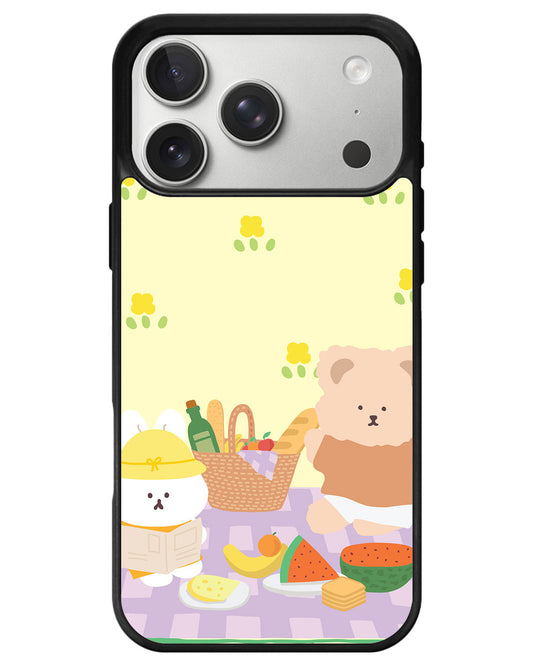 iPhone Avant-Gloss Grip Case - Picnic Bear Lilac
