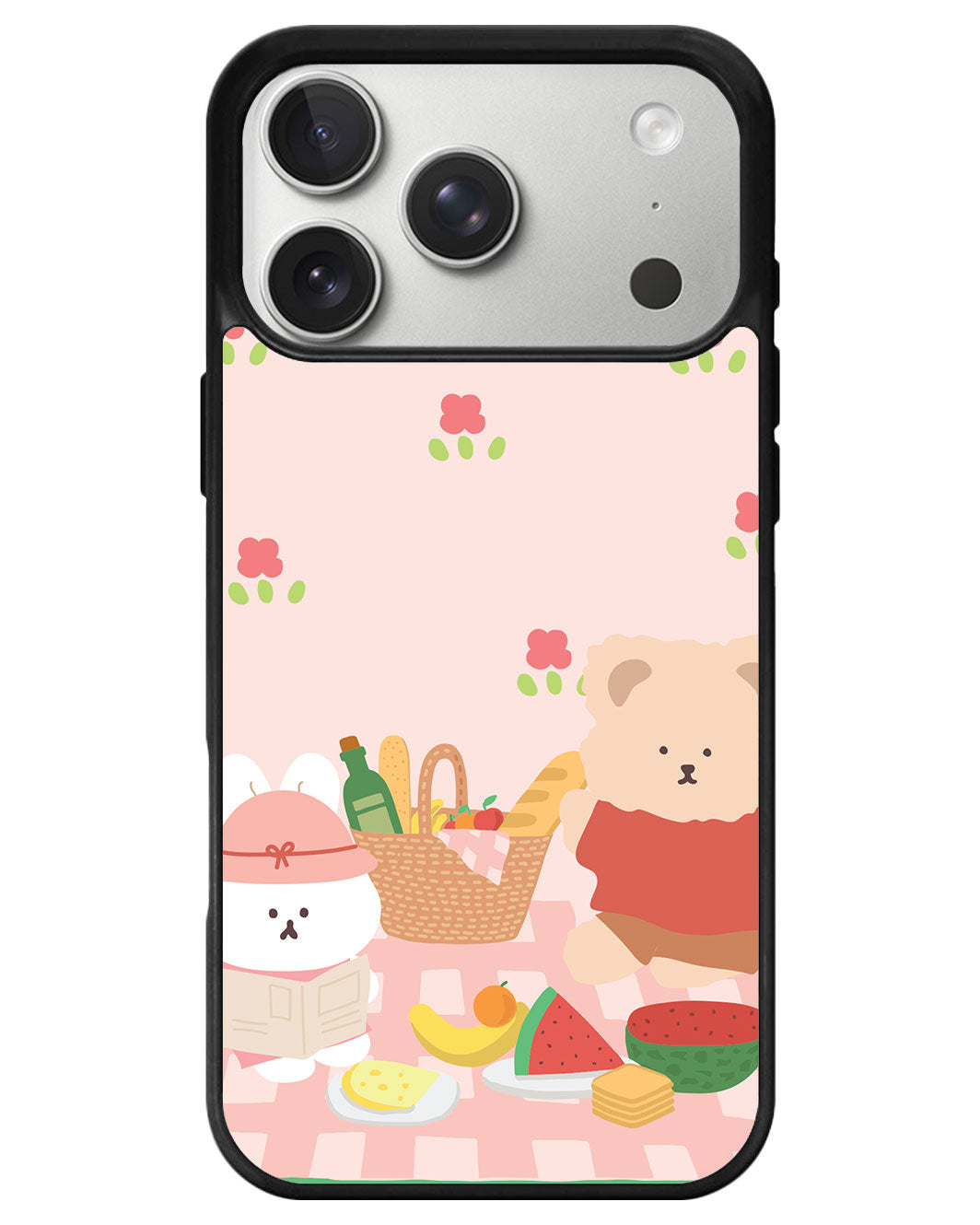 iPhone Avant-Gloss Grip Case - Picnic Bear Pink