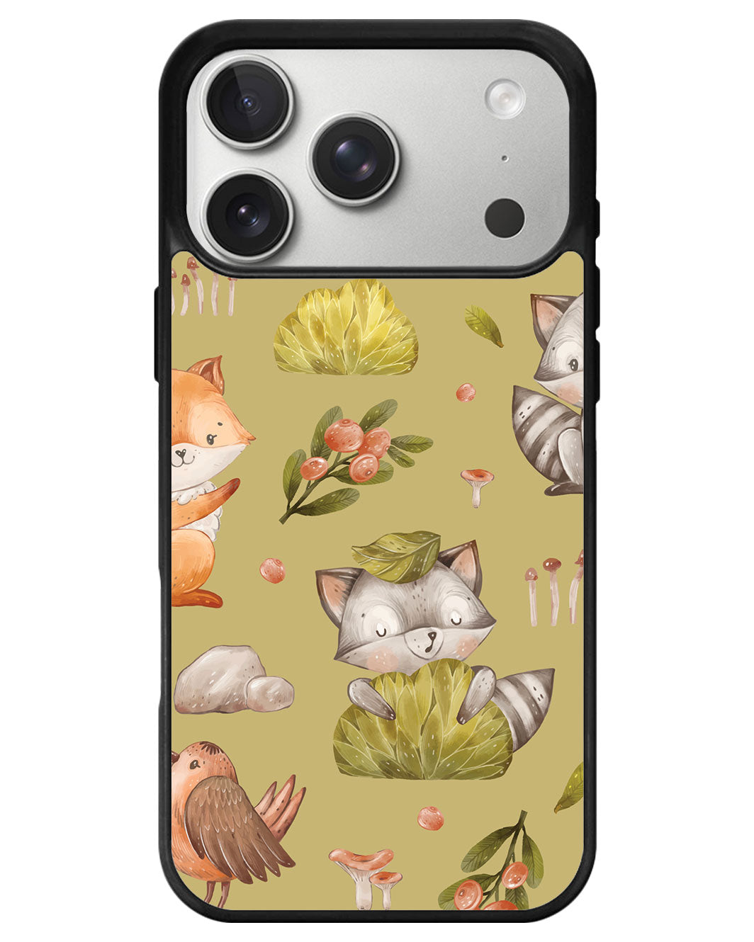 iPhone Avant-Gloss Grip Case - Racoon and Friends