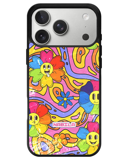 iPhone Avant-Gloss Grip Case - Rainbow Groove