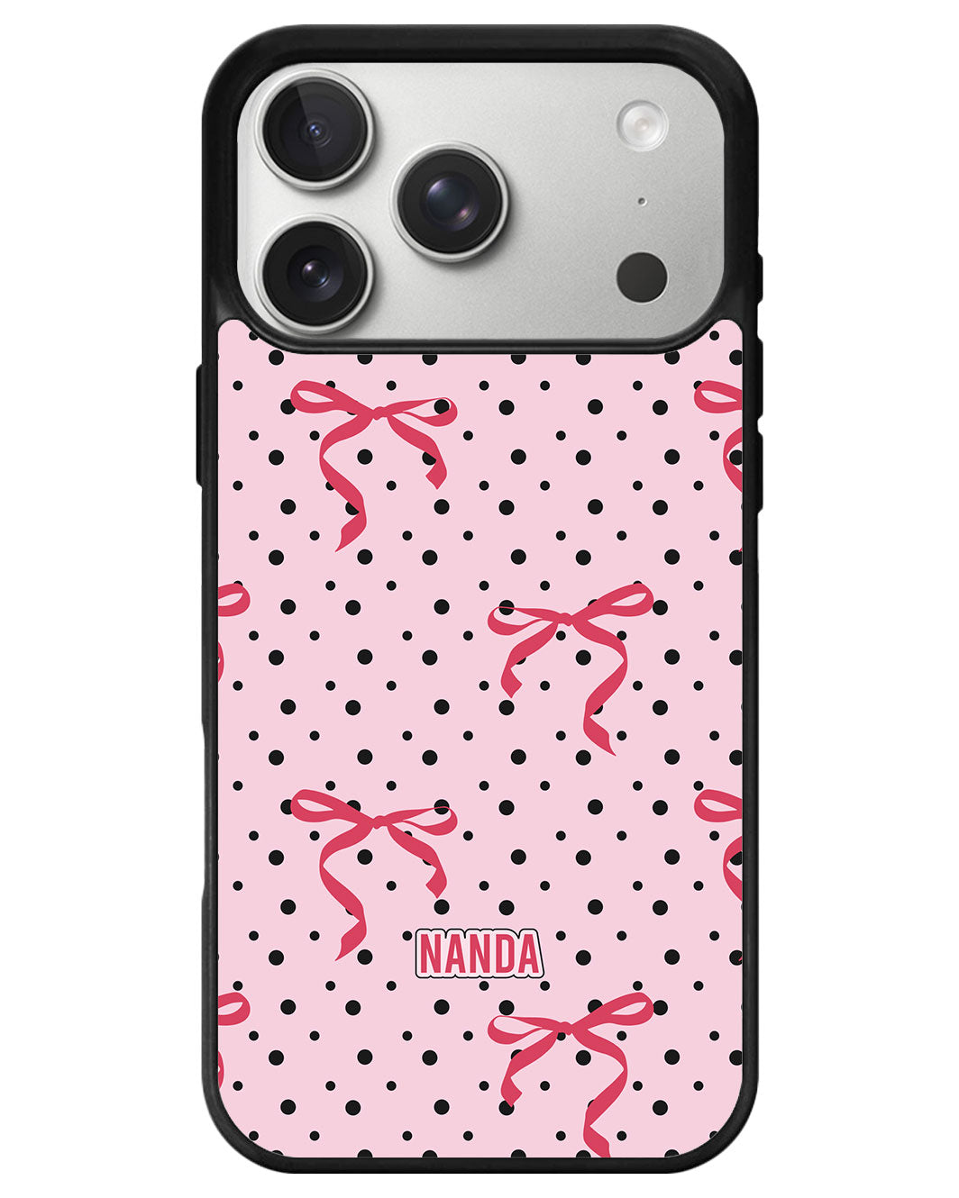iPhone Avant-Gloss Grip Case - Red Bows