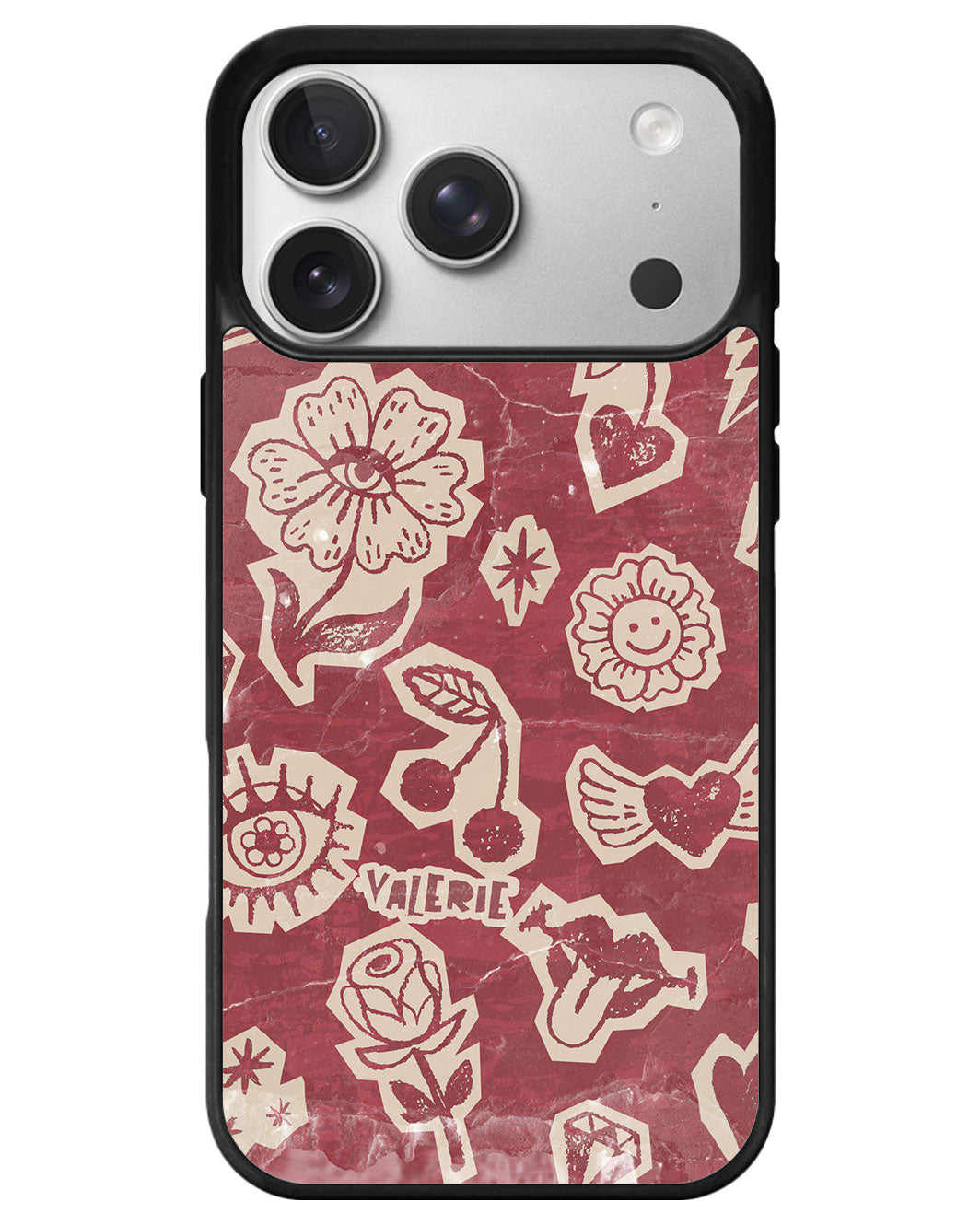 iPhone Avant-Gloss Grip Case - Red Fragments