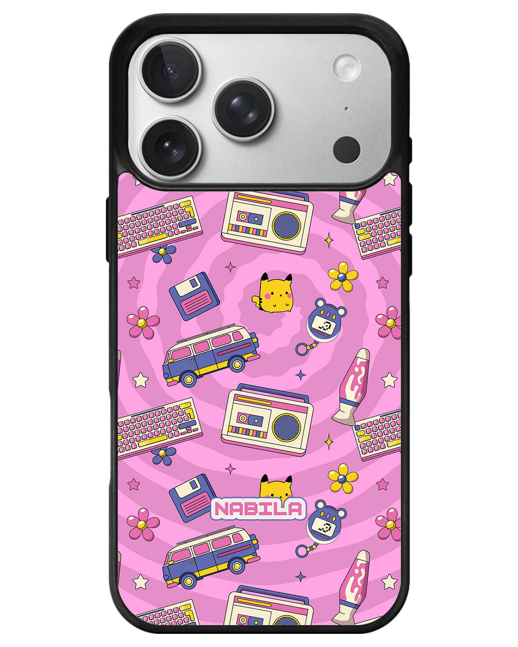 iPhone Avant-Gloss Grip Case - Retro Spiral