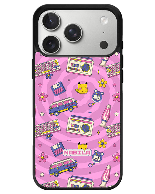 iPhone Avant-Gloss Grip Case - Retro Spiral