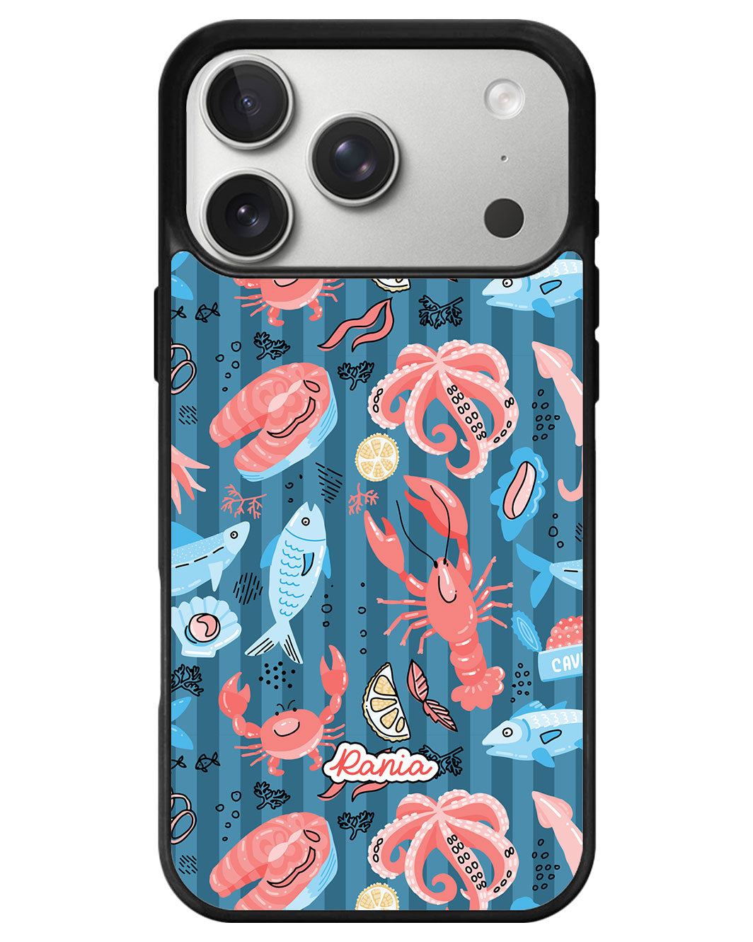 iPhone Avant-Gloss Grip Case - Seafood 2.0