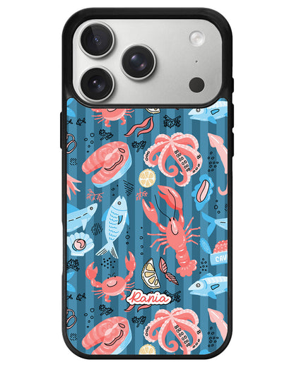 iPhone Avant-Gloss Grip Case - Seafood 2.0