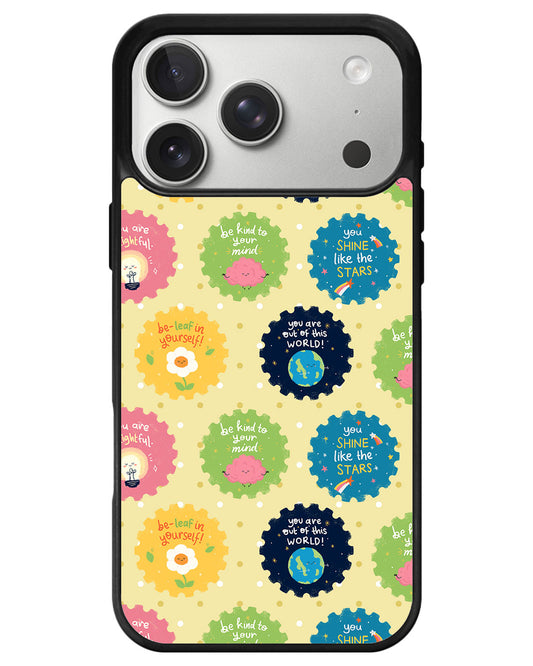 iPhone Avant-Gloss Grip Case - Self Reminder Stamps