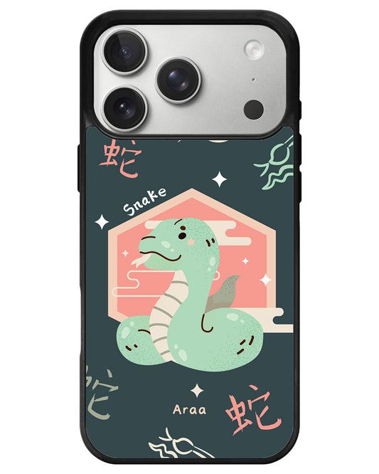 iPhone Avant-Gloss Grip Case - Snake (Chinese Zodiac / Shio)