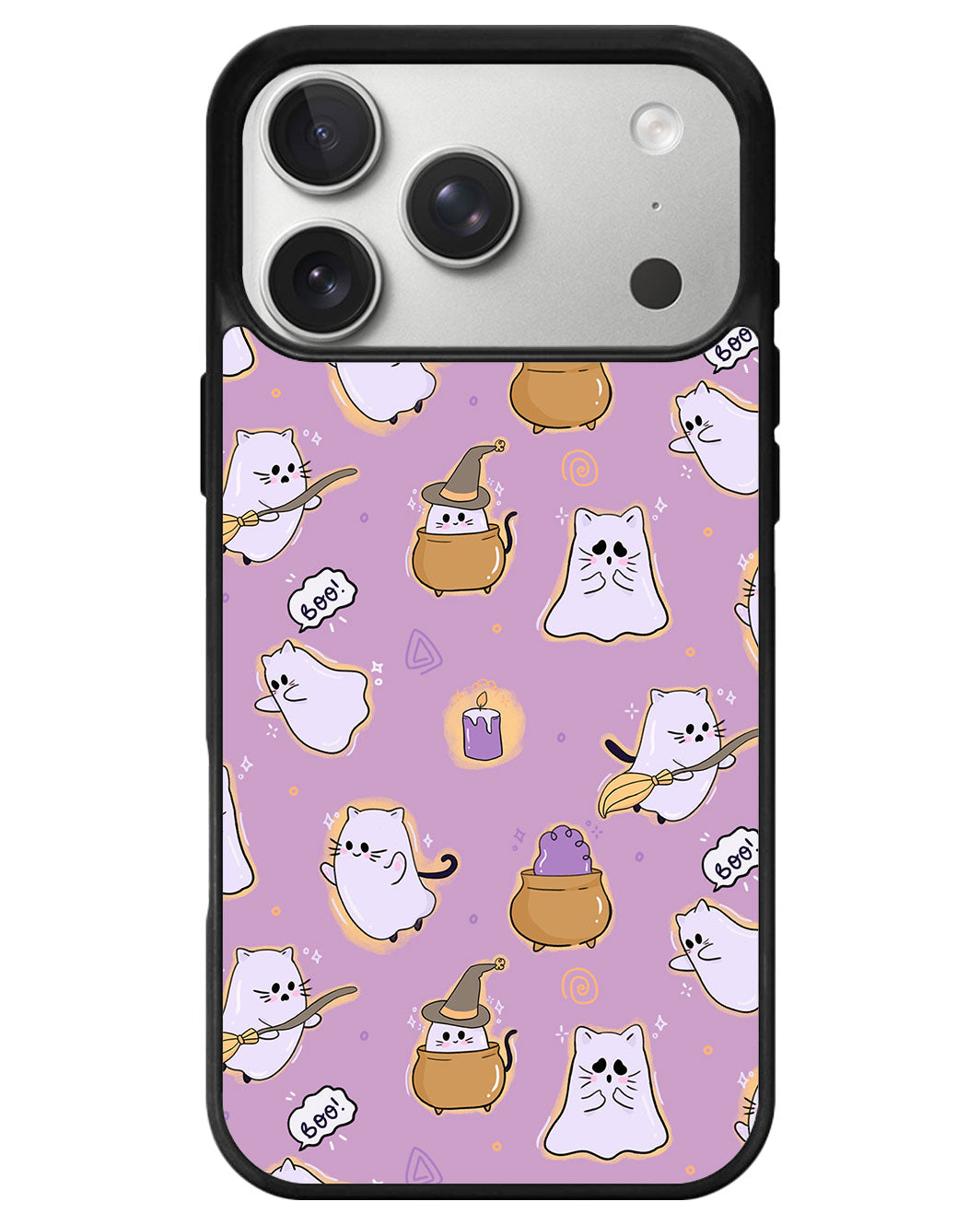 iPhone Avant-Gloss Grip Case - Spooky Cat