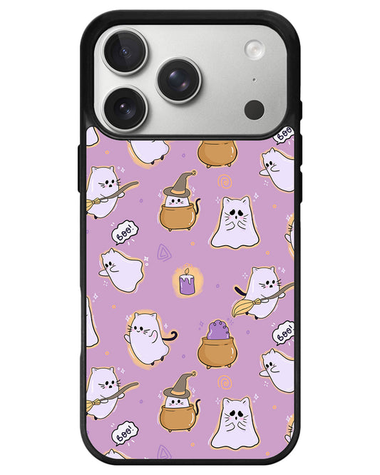 iPhone Avant-Gloss Grip Case - Spooky Cat