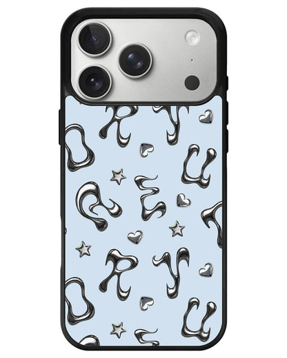 iPhone Avant-Gloss Grip Case - Chrome Monogram 2.0